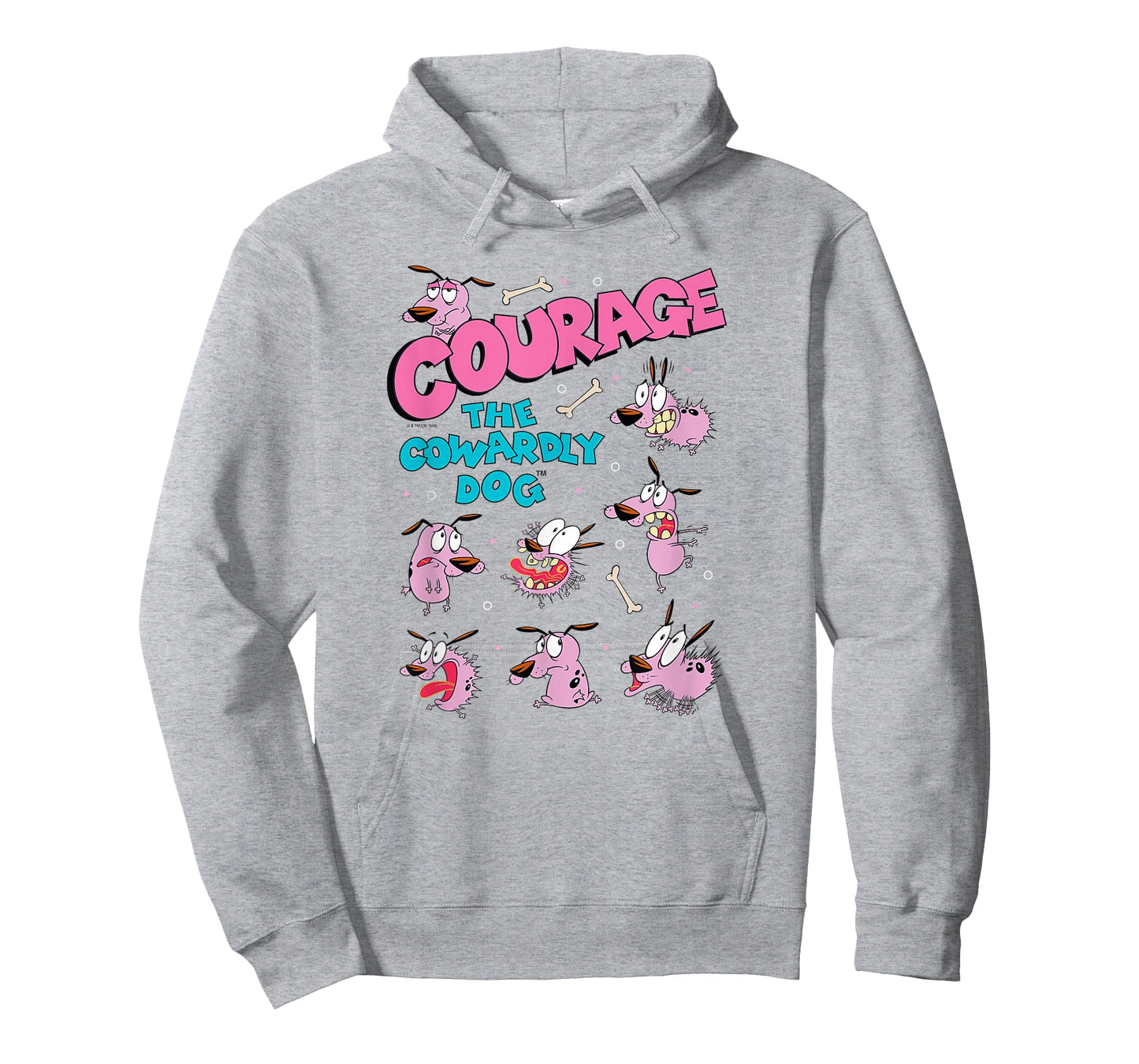 Courage The Cowardly Dog Moods of Courage Collage Cartoon T-Shirt