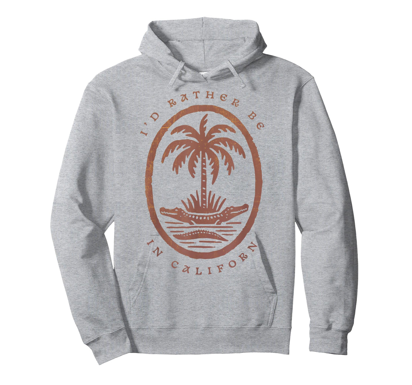 Id Rather Be In California State Vintage Heart Vacation Cali T-Shirt