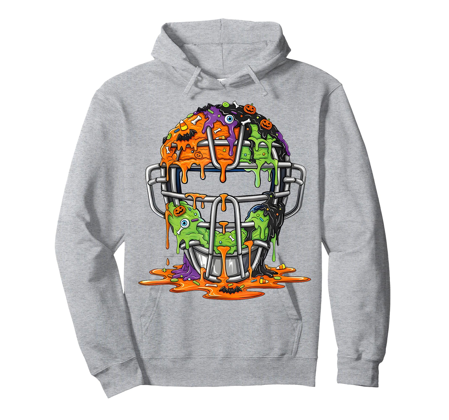 Baseball Helmet Ice Cream Drip Halloween Men Boys Youth T-Shirt