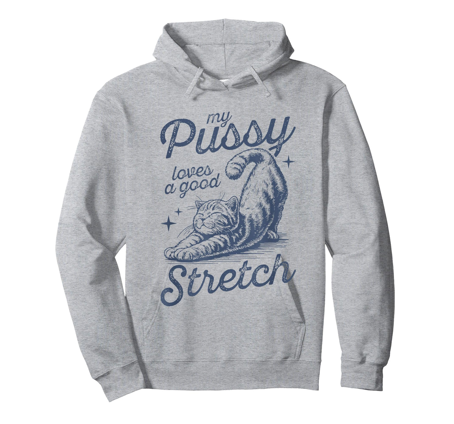 My Pussy Loves A Good Stretch Funny Meme T-Shirt