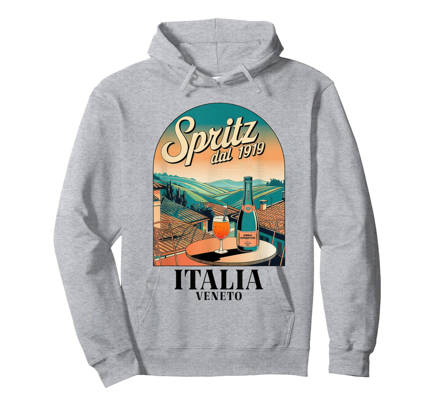 Spritz Veneto Tshirt Italia Vintage Orange Wine Cocktail T-Shirt