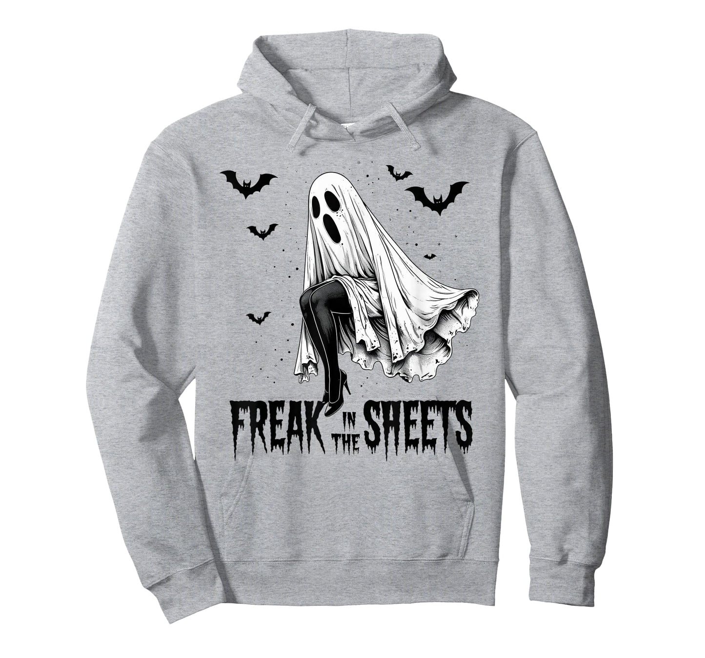 Freak in The Sheets Ghost Costume Halloween Funny Adult T-Shirt