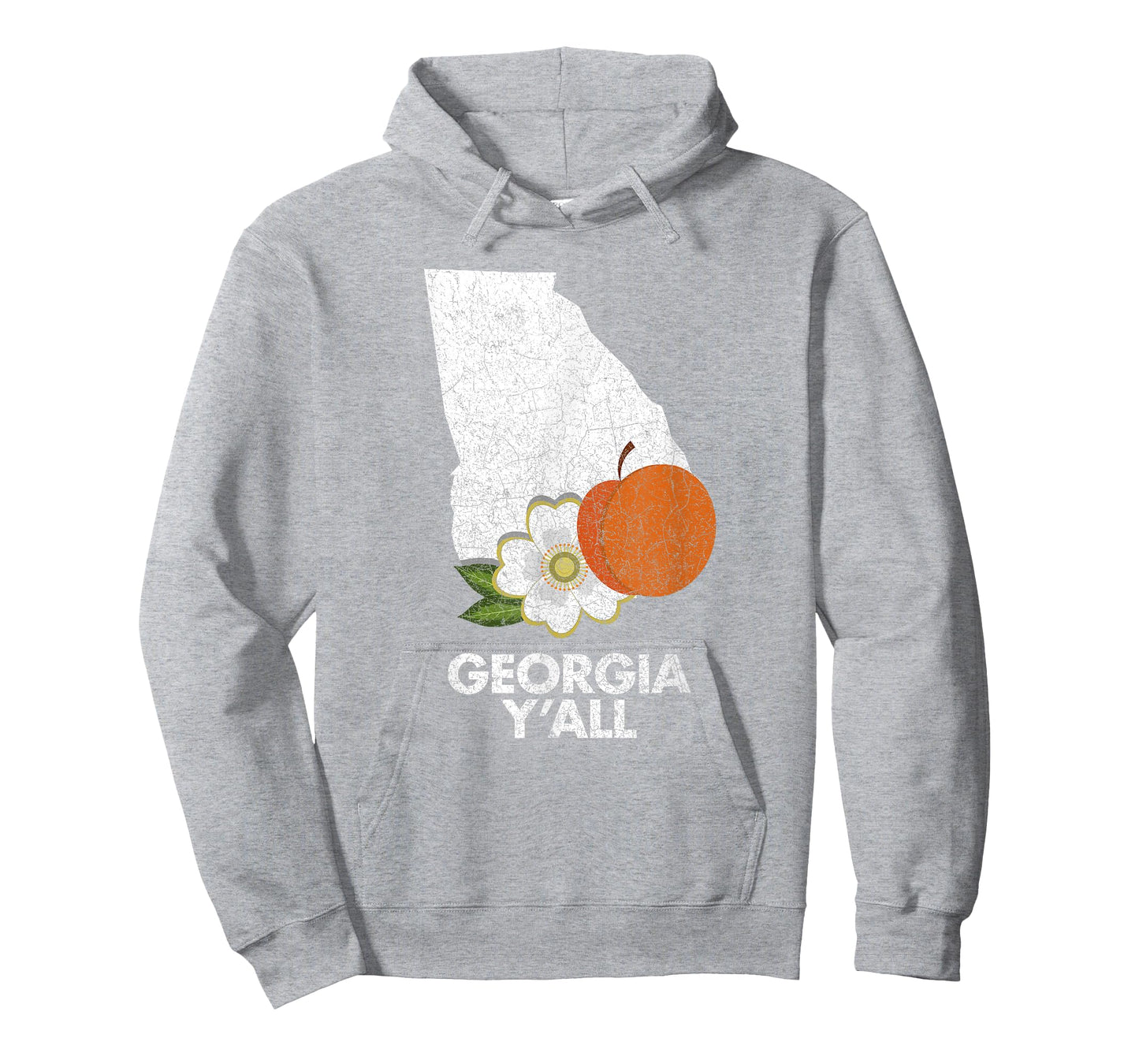 Vintage State of Georgia T-shirt Flag Peach Y'all T-Shirt