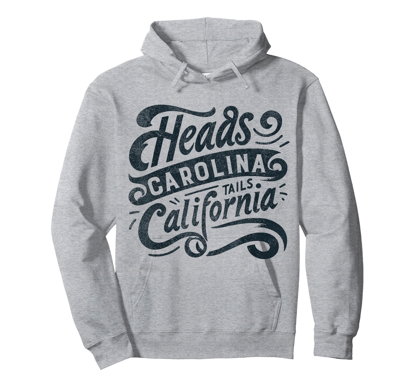 Heads Carolina Tail California Retro Vintage Country Music T-Shirt