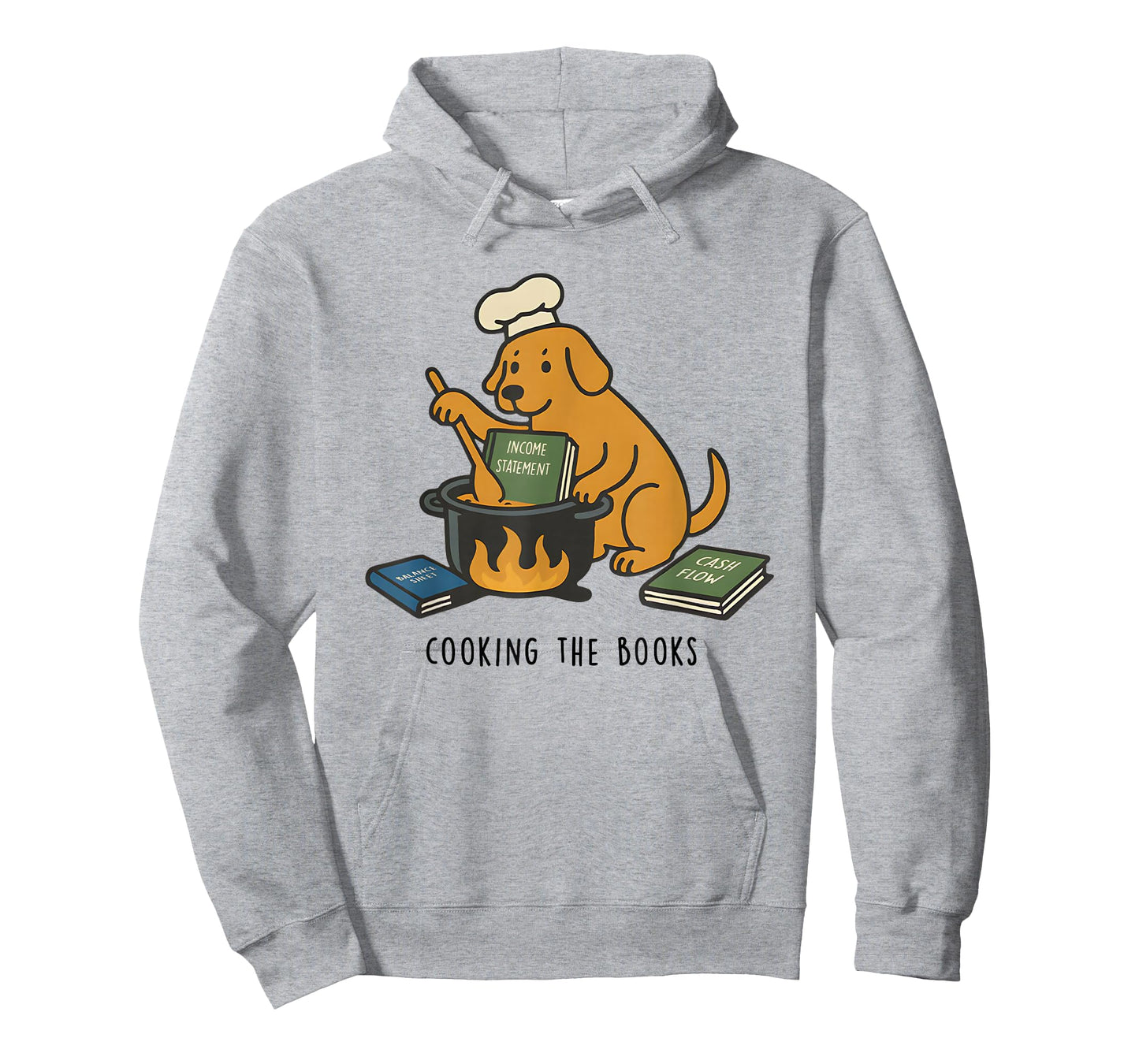 Dog Cooking The Books T-Shirt