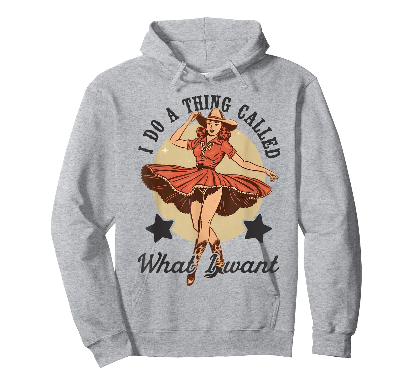 I Do A Thing Called What I Want Vintage Western Cowgirl T-Shirt