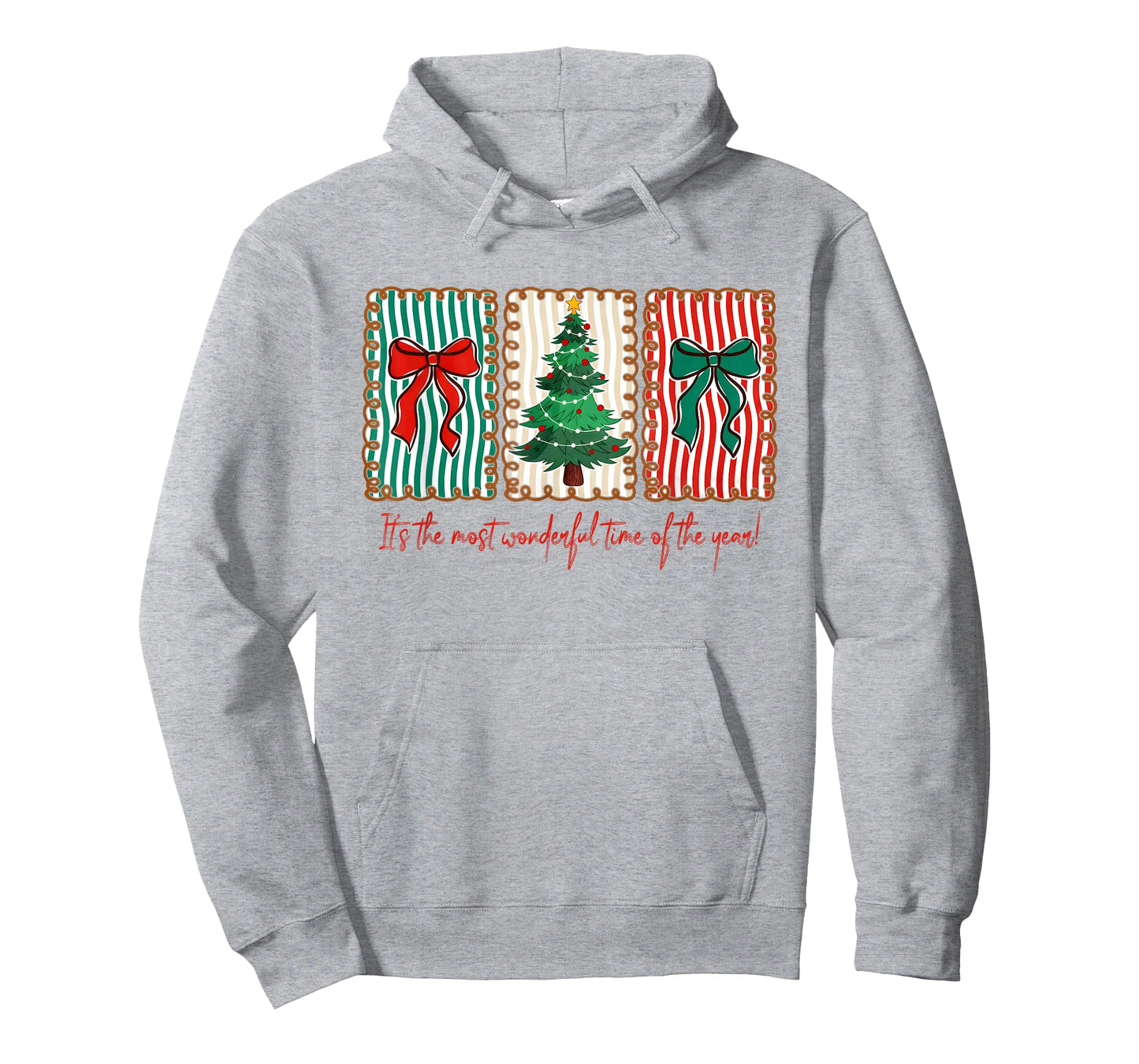 It's The Most Wonderful Time of The Year Xmas Tree Coquette T-Shirt
