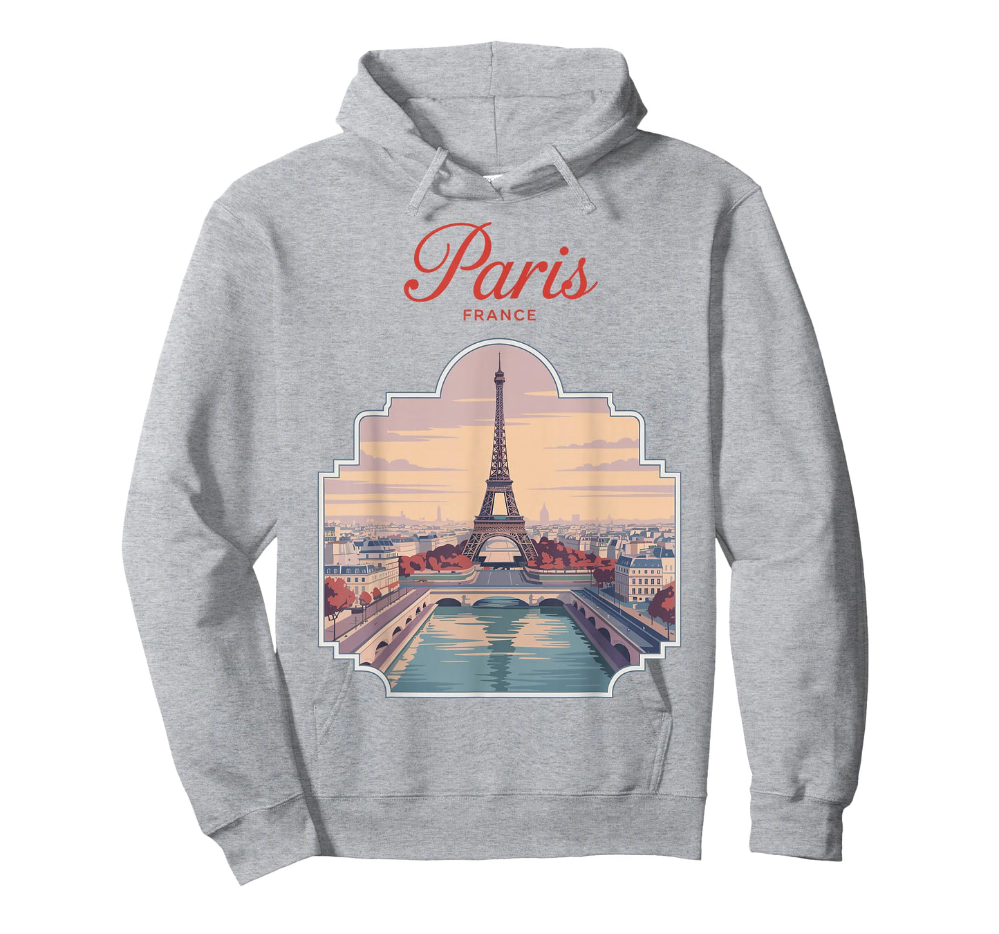 Paris Eiffel Tower France Souvenir Travel Poster Art T-Shirt