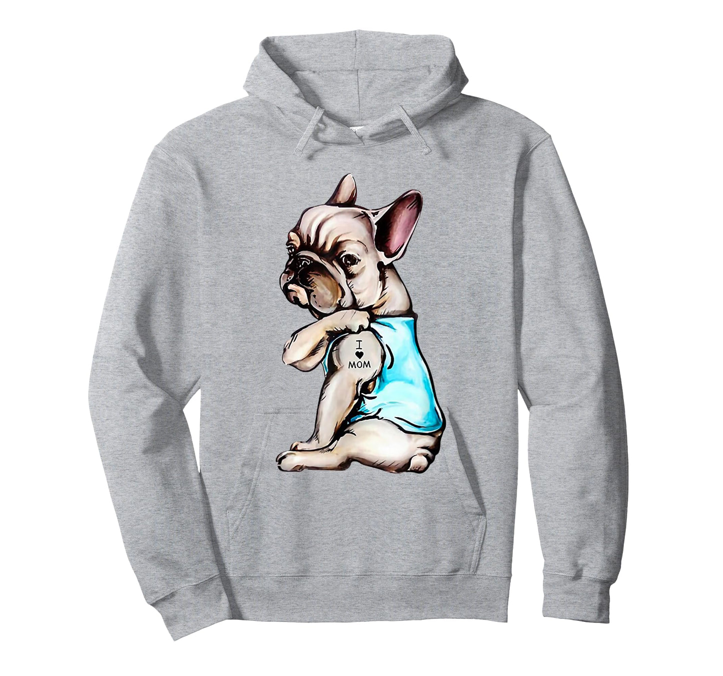 I Love Mom Funny Frenchie Bulldog T-Shirt