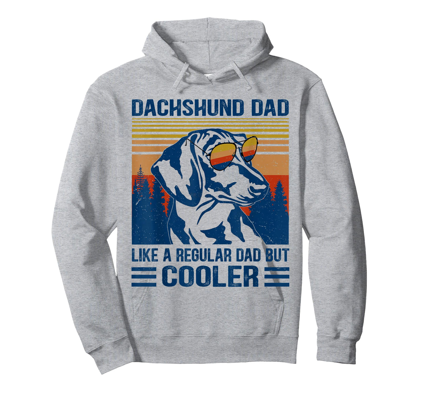 Vintage Dachshund Dad Like A Regular Dad But Cooler Funny T-Shirt