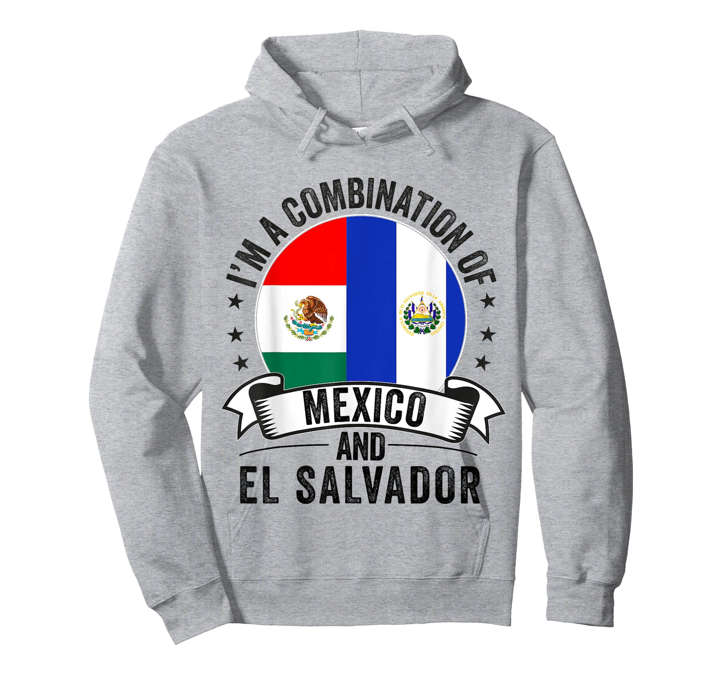 Half Salvadorian Half Mexican flag mexico and Salvadoran T-Shirt