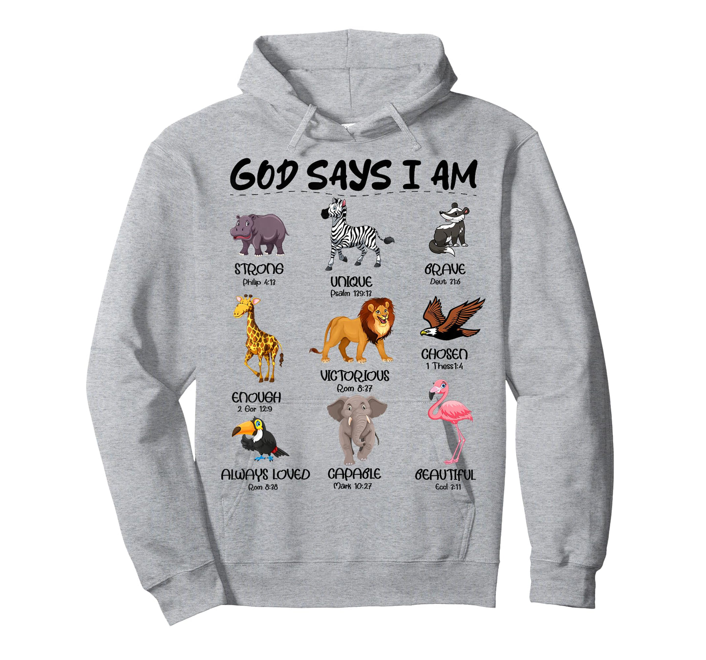 God Say I Am Safari Wild Animals Boys Kids Toddler Christian T-Shirt
