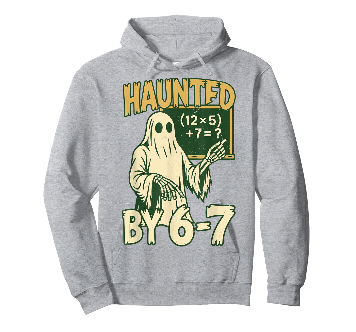 Halloween Costume Haunted by 67 Ghost Math Teacher Professor T-Shirt