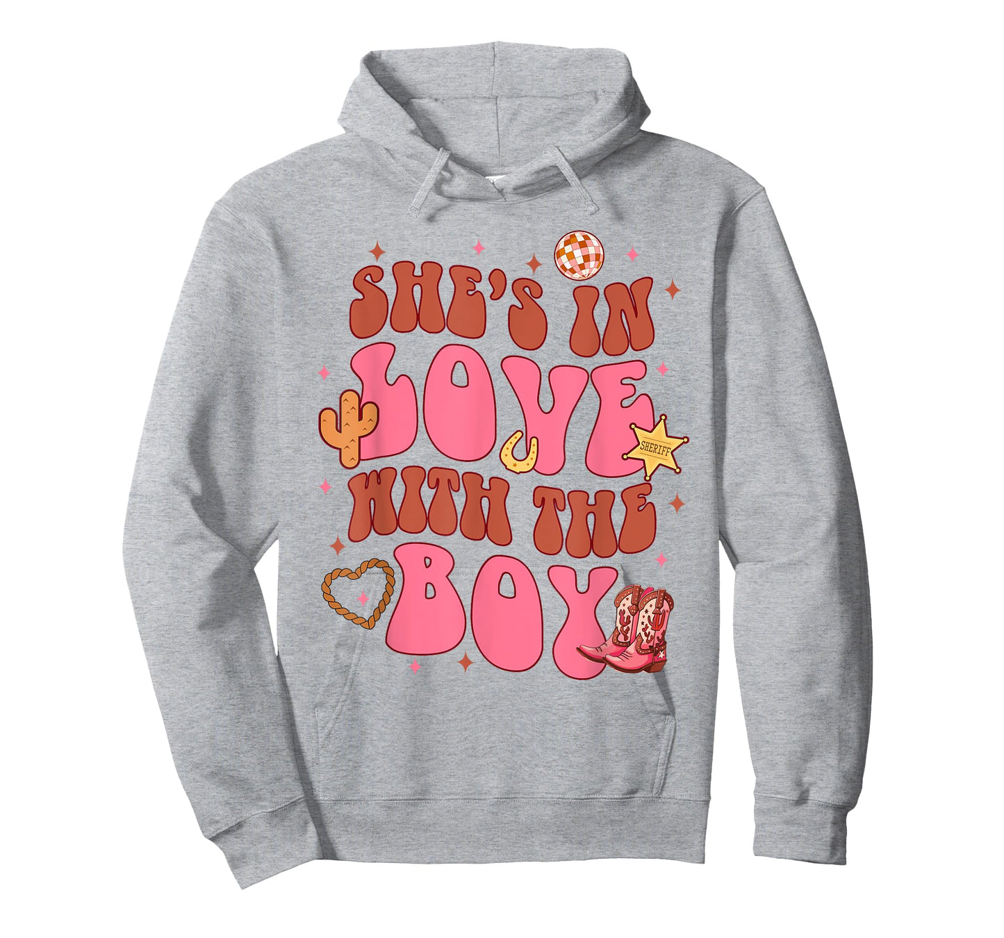 Bridesmaid Cowgirls Bachelorette She's In Loves With A Boy T-Shirt