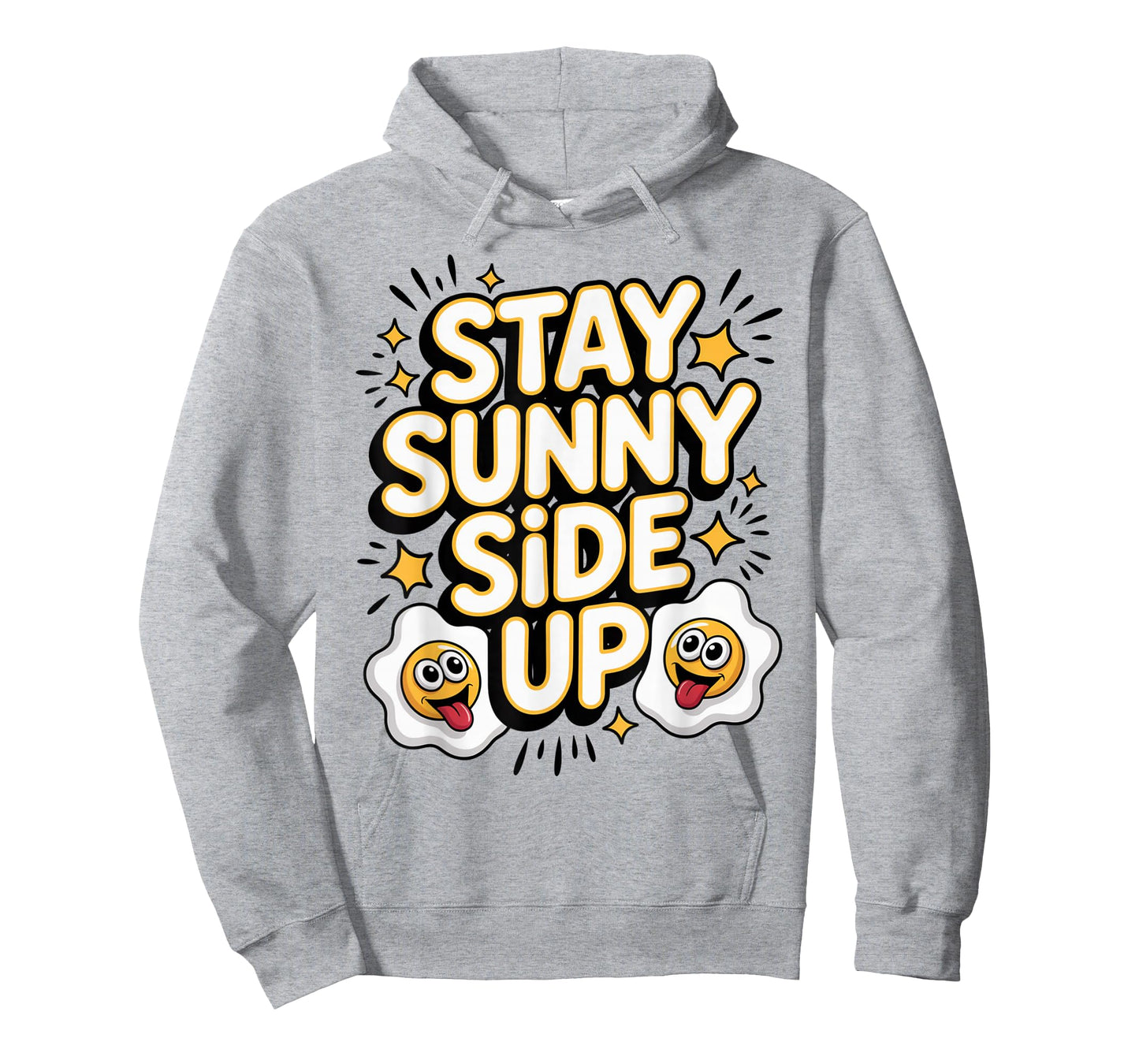 Stay Sunny Side Up Funny Egg Breakfast Positivity T-Shirt