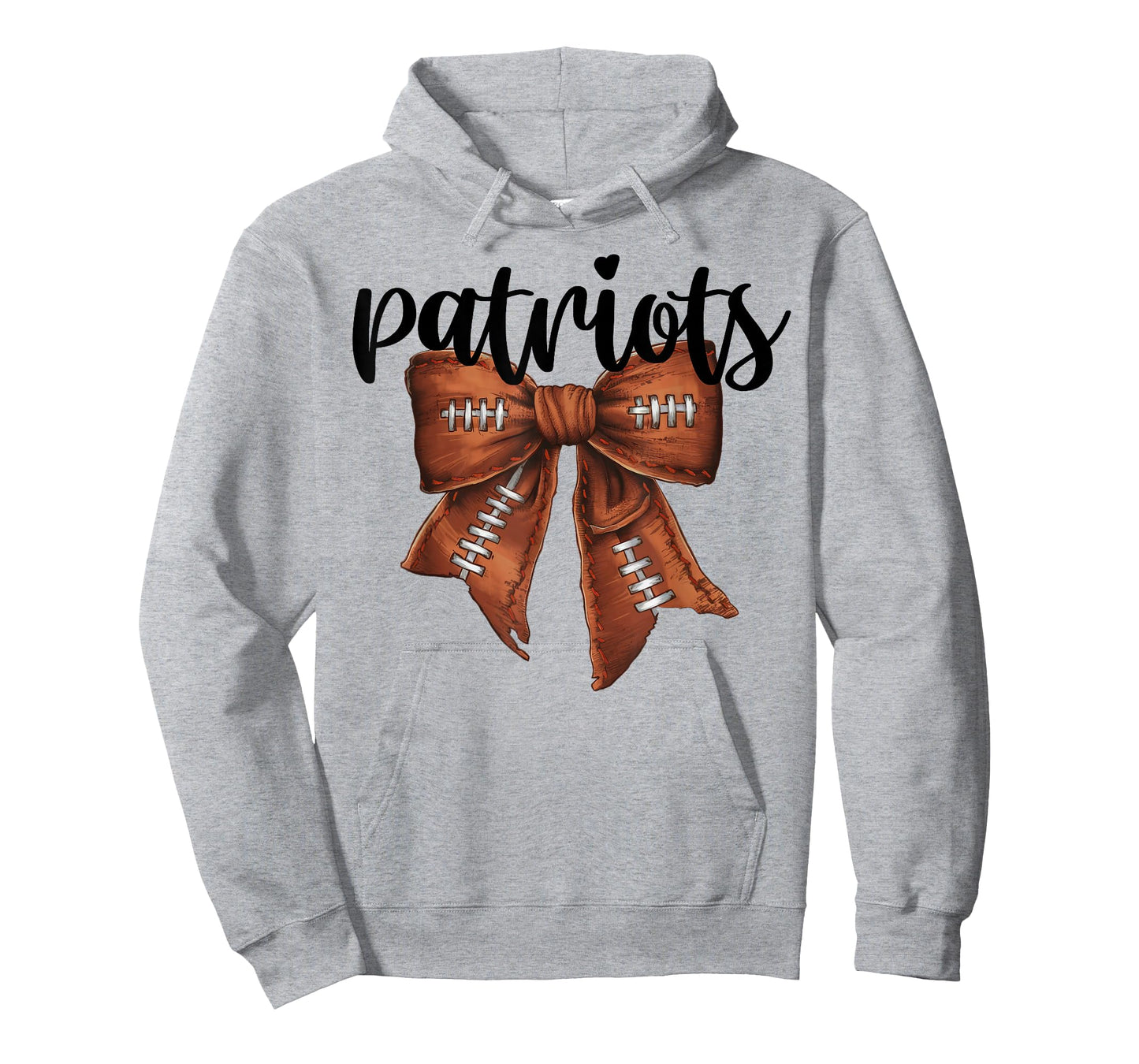 Patriots Football Bow School Spirit Team Mascot Game Night T-Shirt