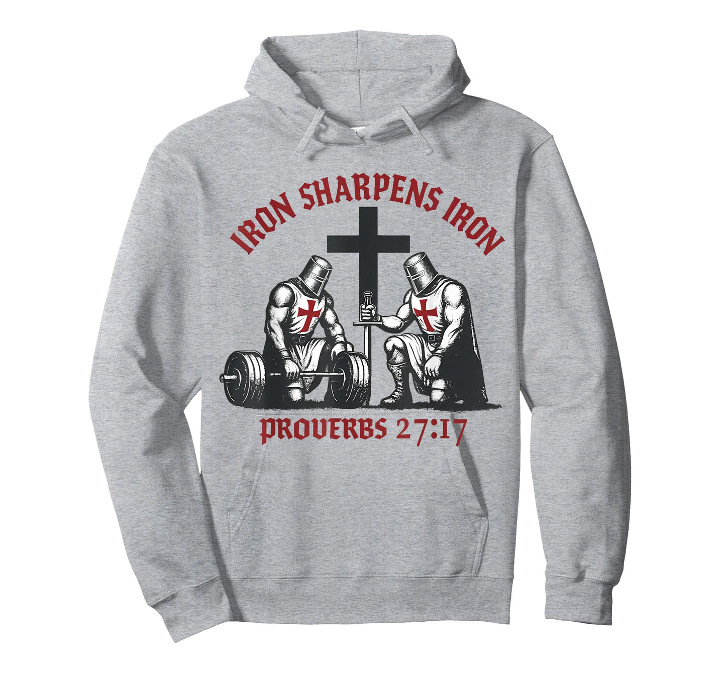 Iron Sharpens Iron Bible Scripture Christian Gym Workout T-Shirt