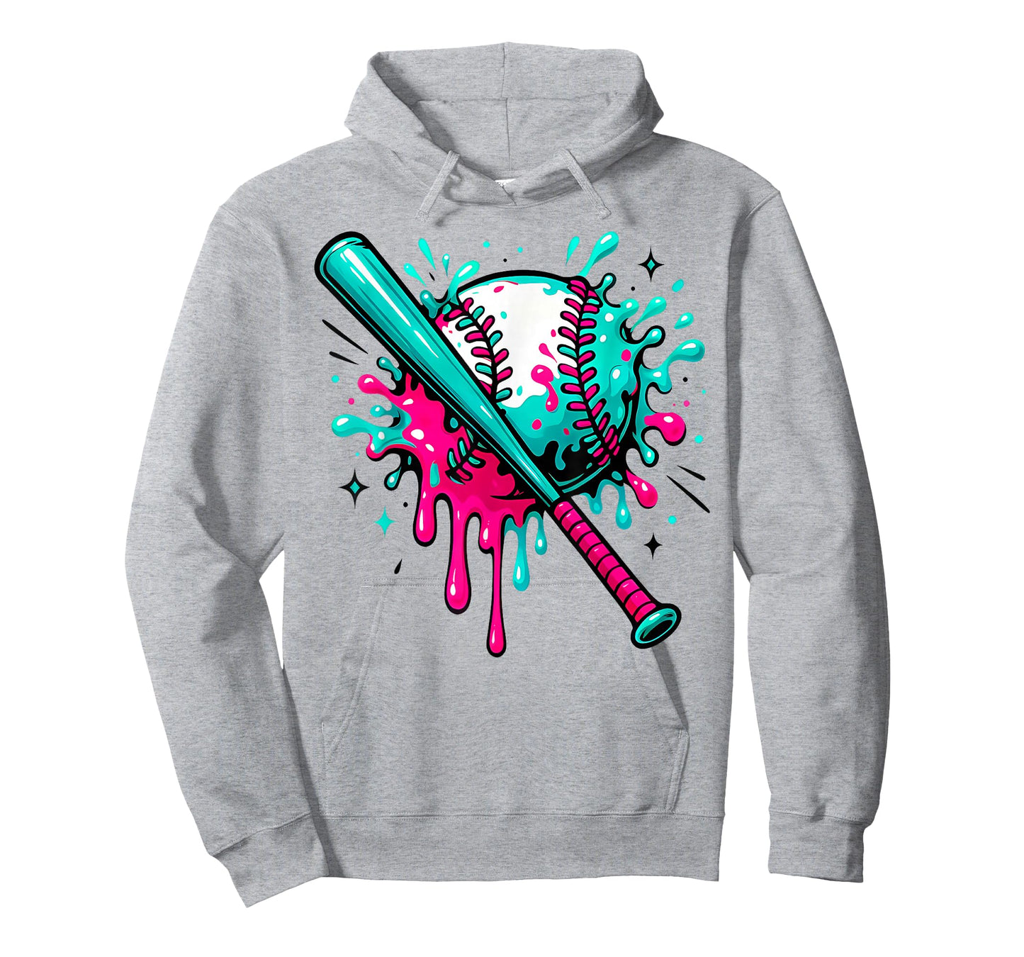 Baseball Drip for Boys Ice Cream Drip Youth Boys Baseball T-Shirt