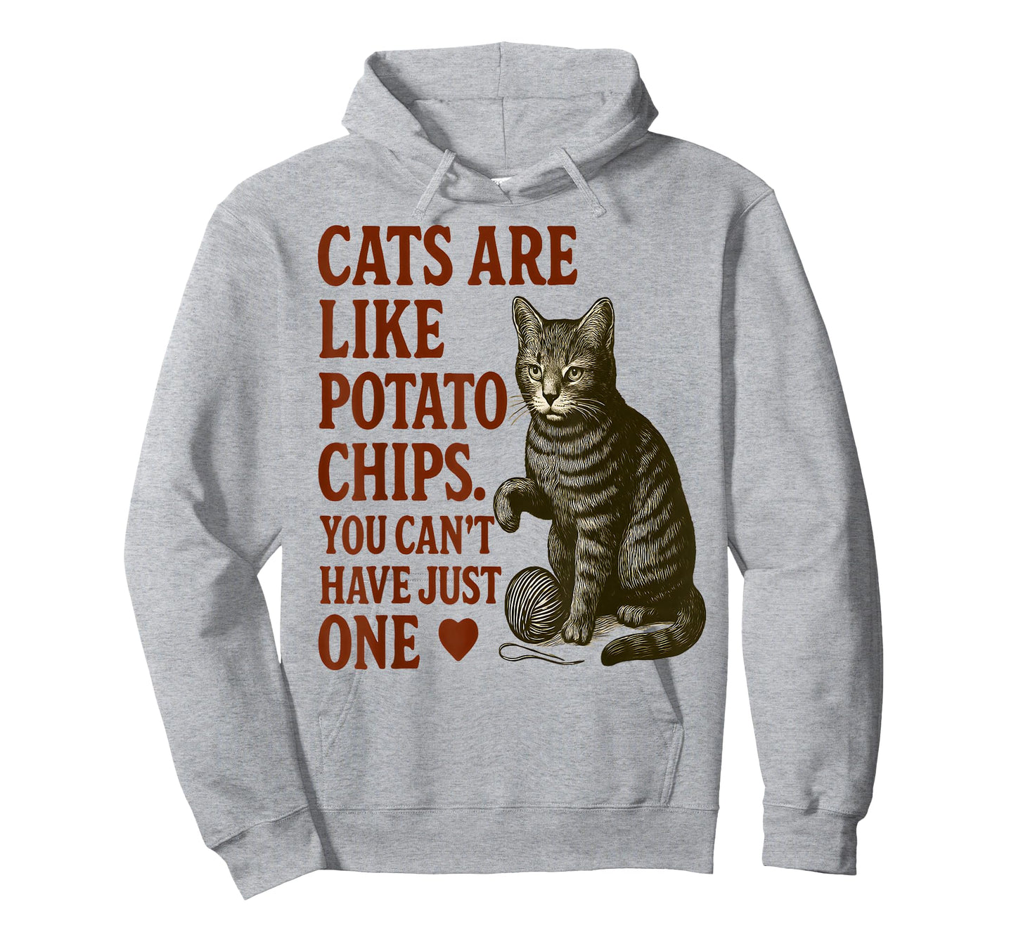 Cats are Like Potato Chips Funny Cat Lover Design T-Shirt