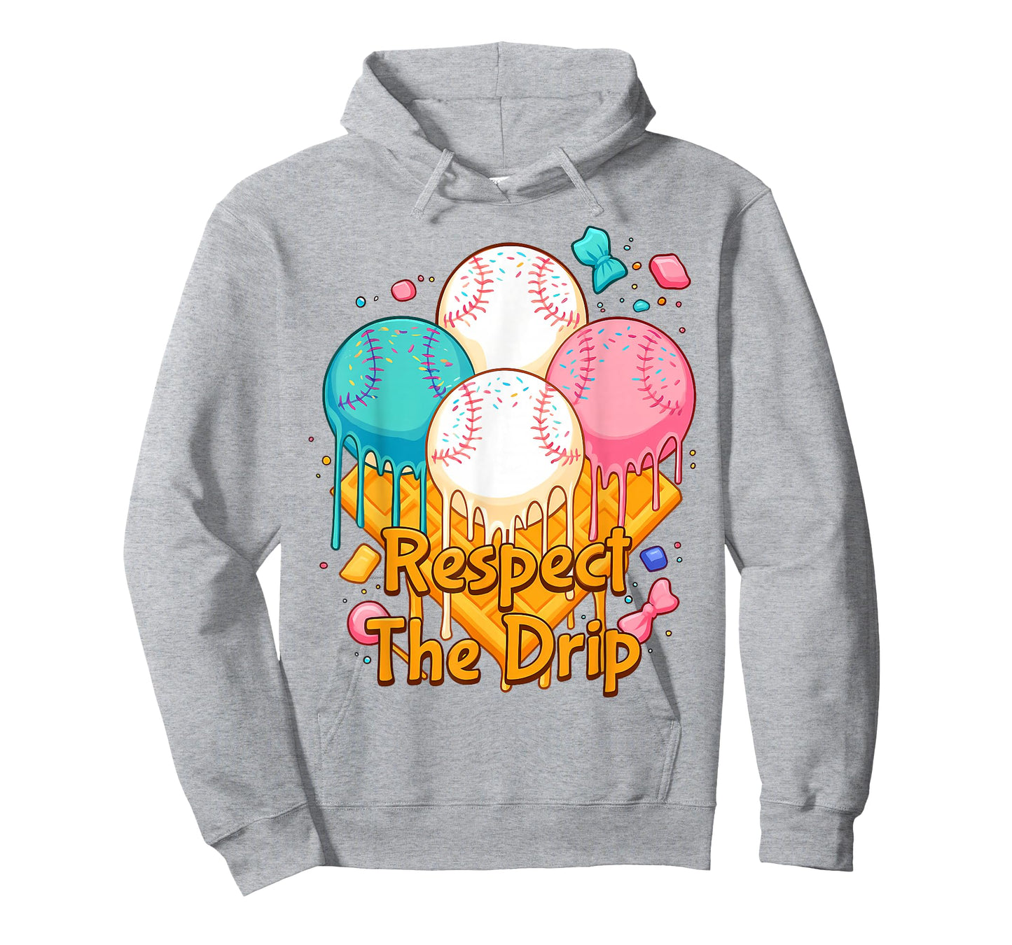 Respect The Drip Baseball Drip Boys Ice Cream Drip Youth T-Shirt