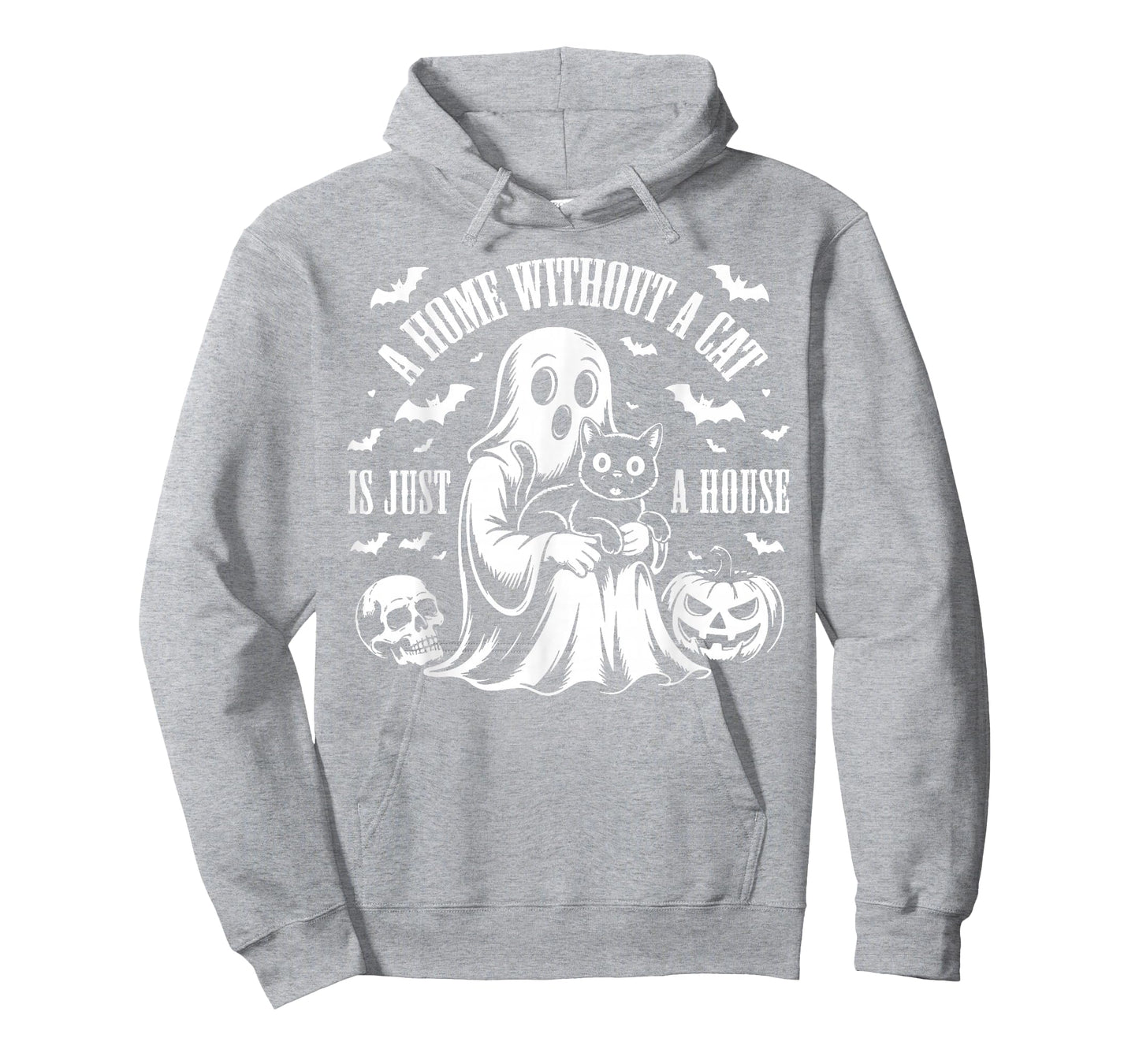 Halloween A Home Without a Cat is just A House Boo Ghost Cat T-Shirt