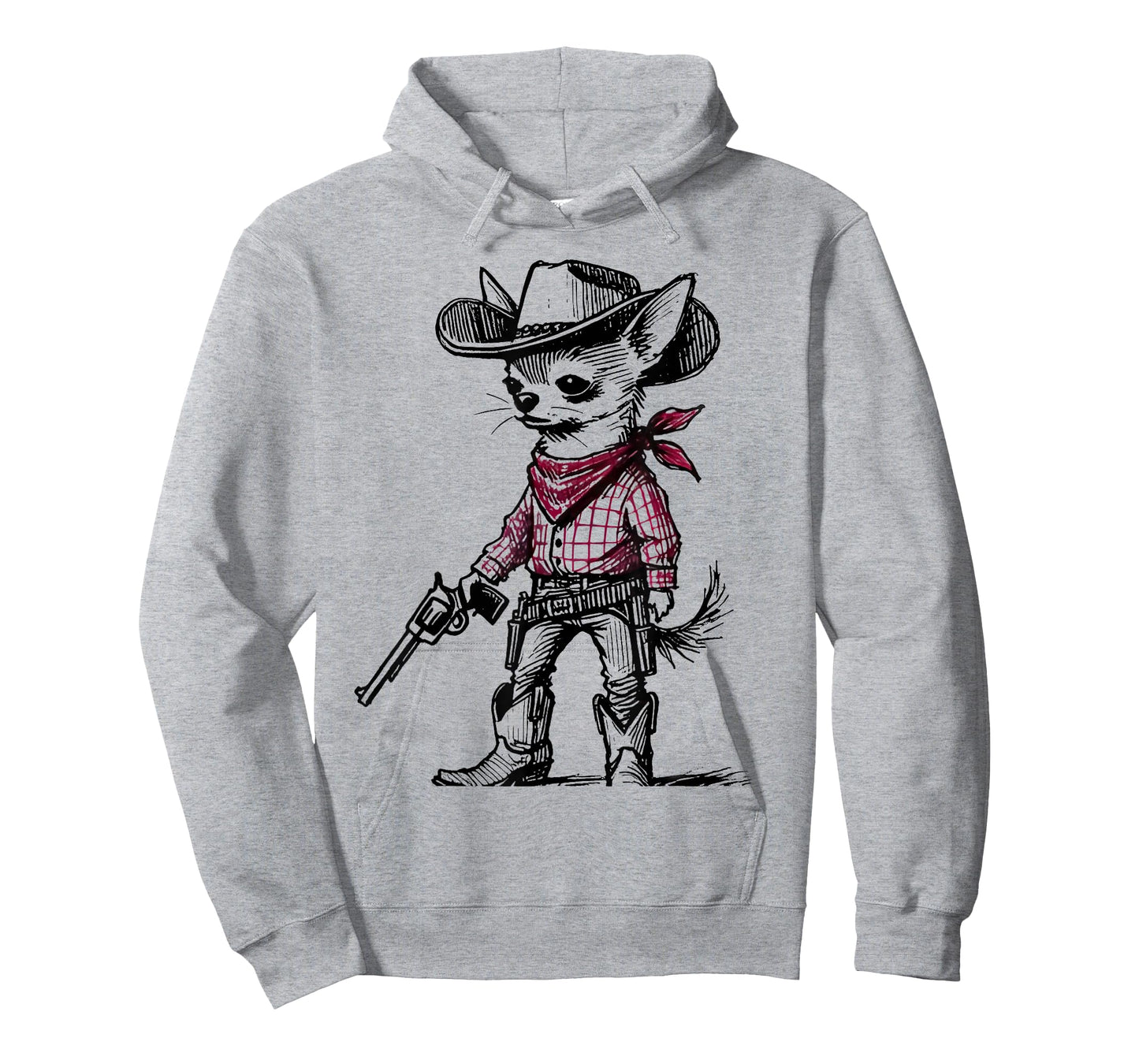 Cowboy Chihuahua Dog Funny Western Red Chihuahua Meme T-Shirt