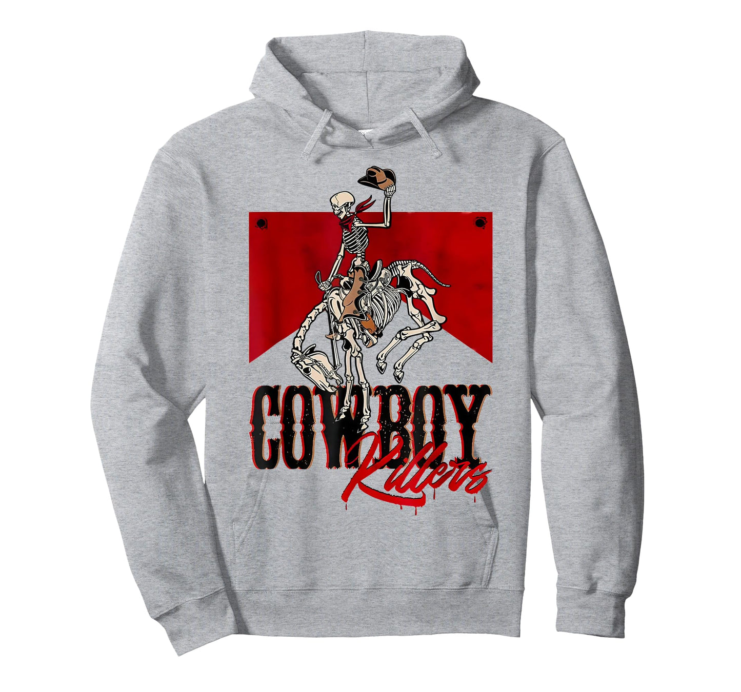 Cowboy Kller Vintage Skeleton Boho Western Country T-Shirt