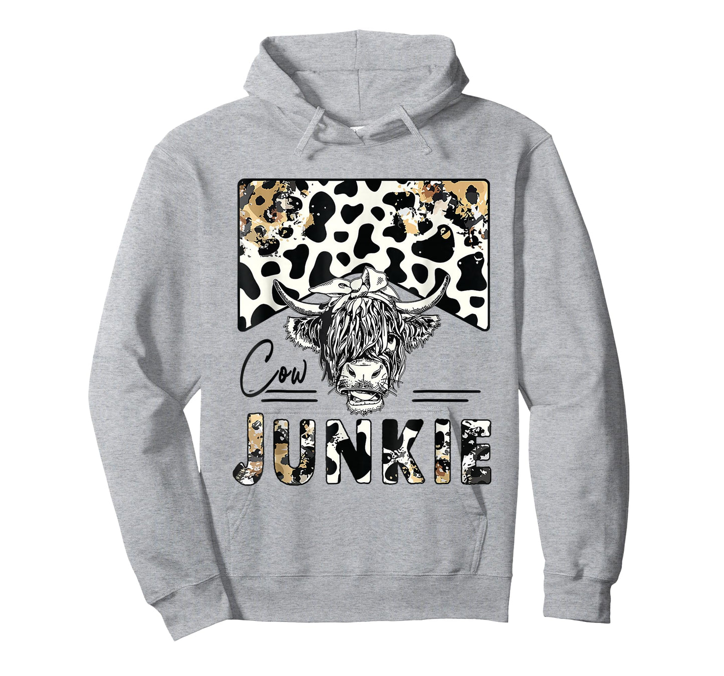Leopard Highland Cow Bandana Cow Junkie Western Country Gift T-Shirt