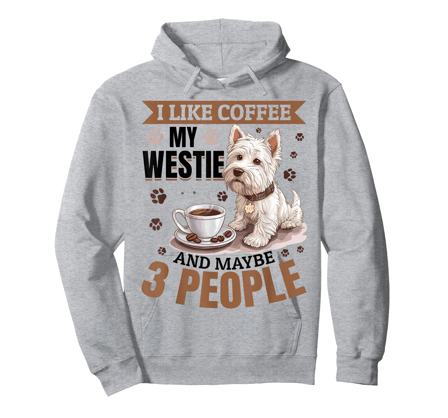 West Highland White Terrier Westie Dog Breed I Like Coffee T-Shirt
