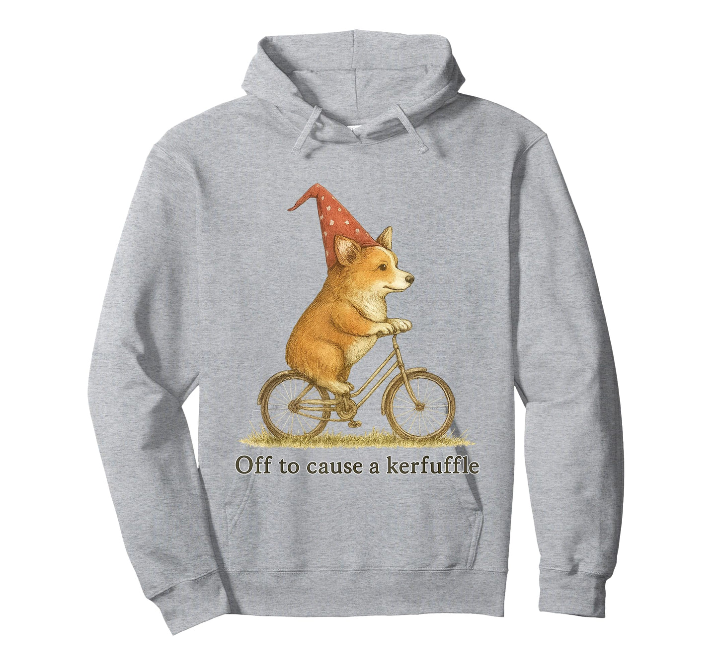 Off to Cause a Kerfuffle Funny Corgi Chaos T-Shirt