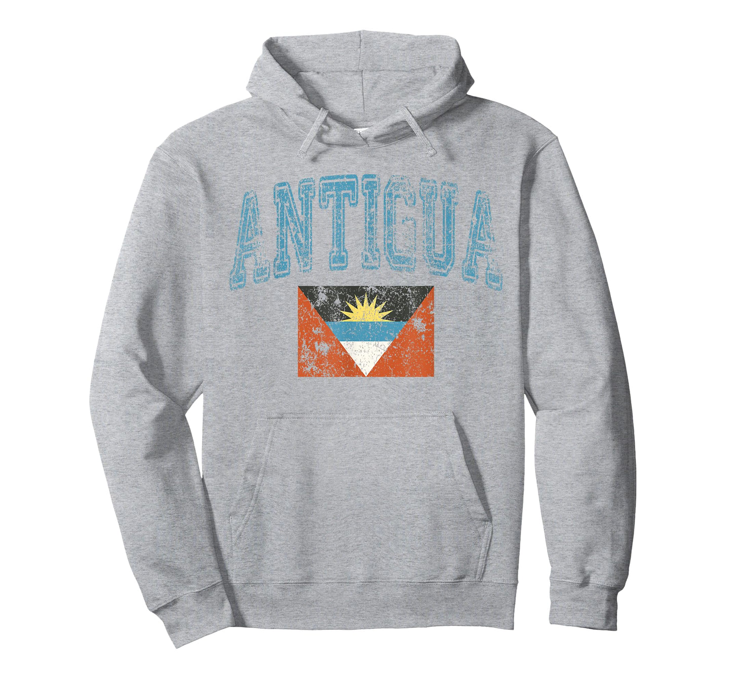 Vintage Retro Faded Antigua and Barbuda Flag T-Shirt