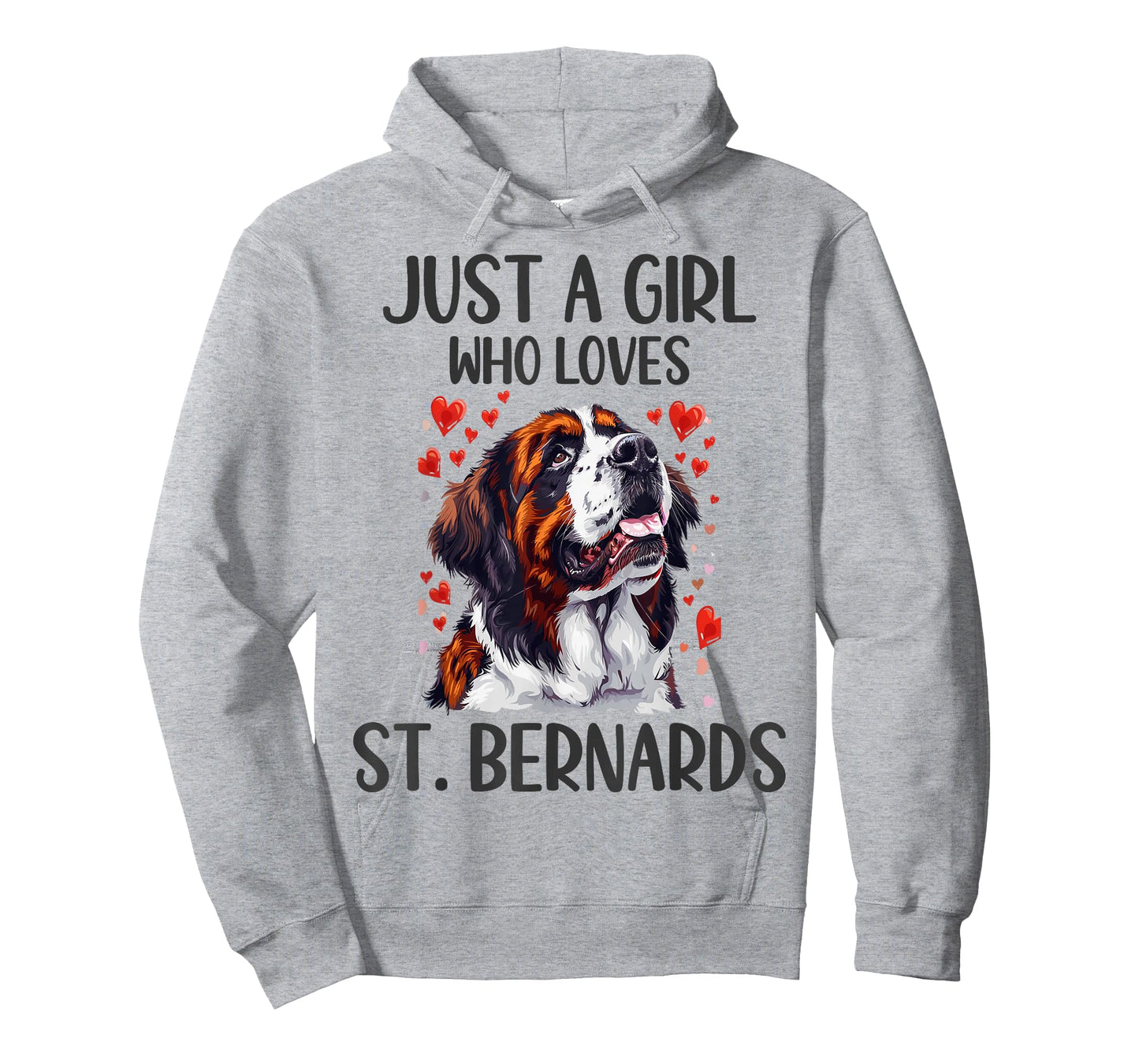 Just a Girl Who Loves St Bernards Funny Saint Bernard Owner T-Shirt
