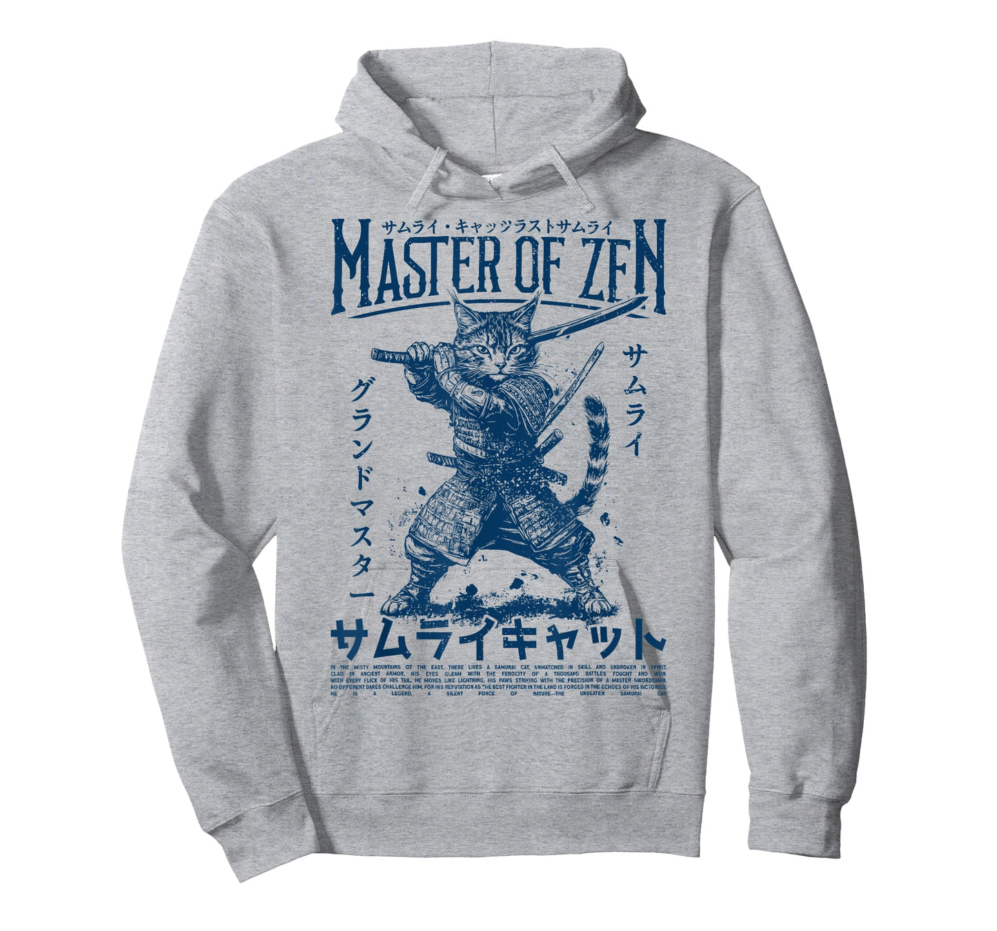 Samurai Cat Warrior Ukiyo Otaku Streetwear Cat Samurai T-Shirt