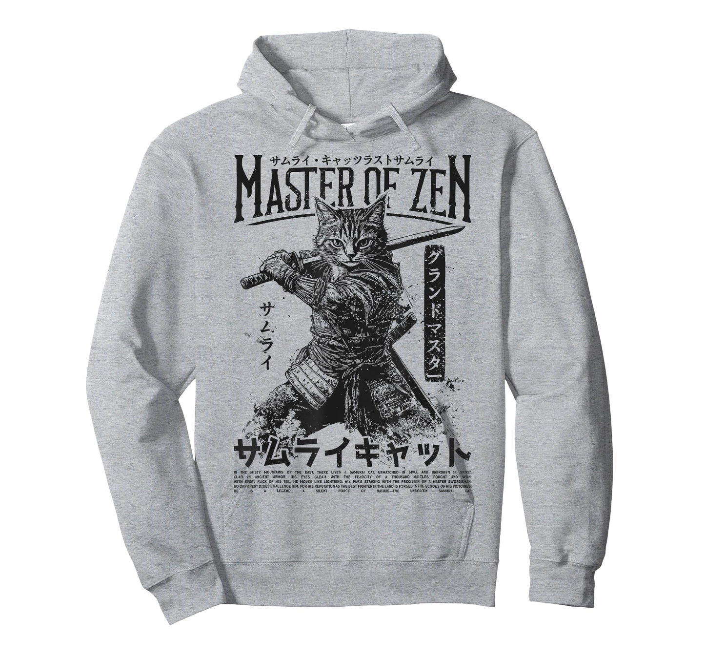 Samurai Cat Warrior Ukiyo Otaku Streetwear Cat Samurai T-Shirt