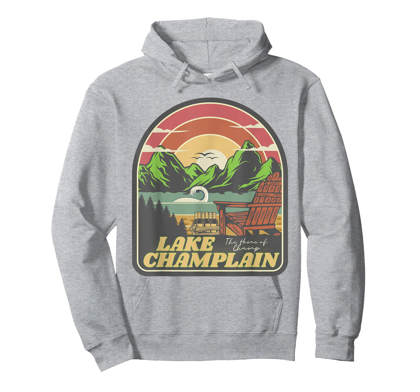 Lake Champlain โ Home of Champ Retro T-Shirt