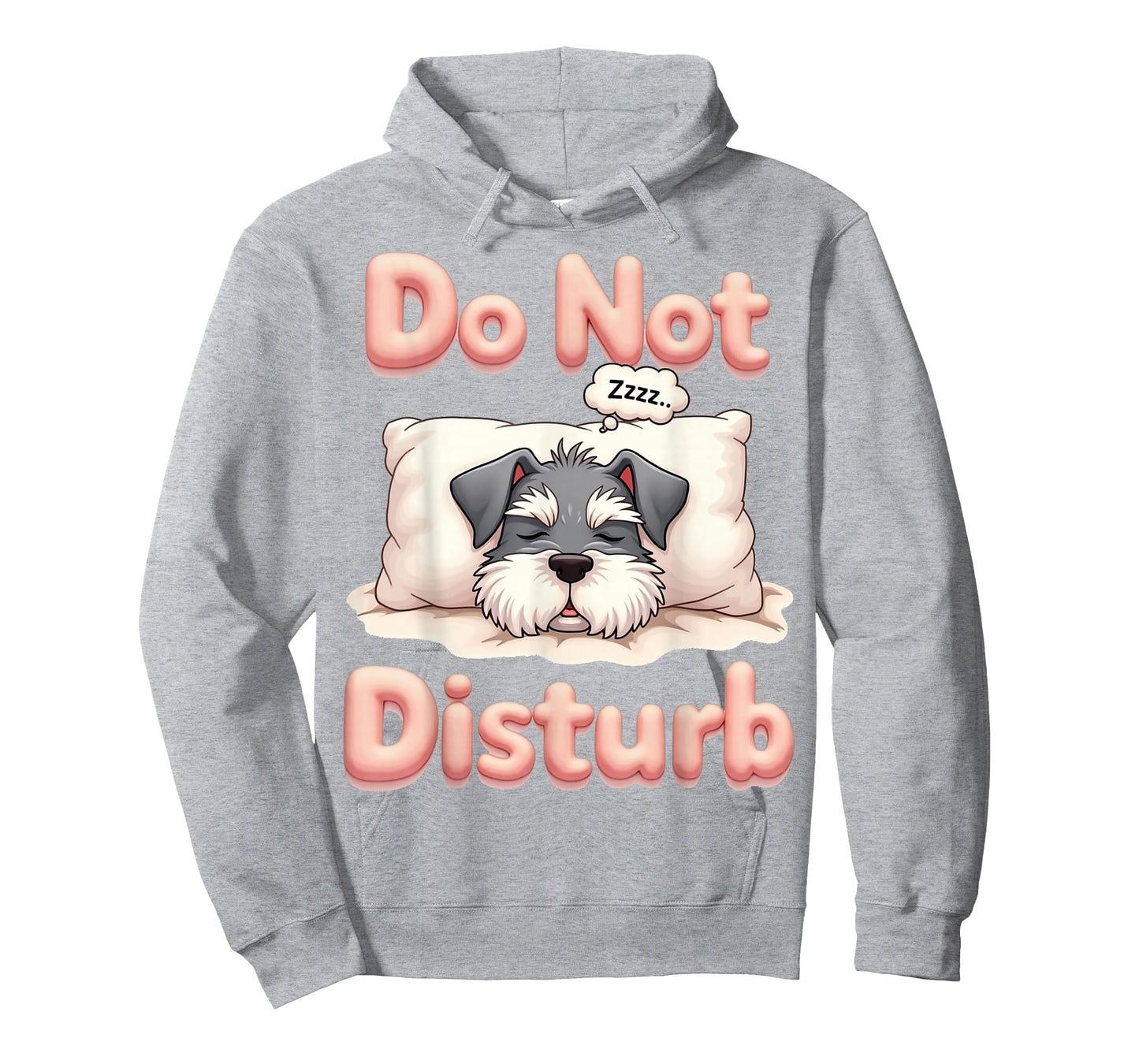 Do Not Disturb Schnau Dog Funny Schnauzer Pajamas T-Shirt