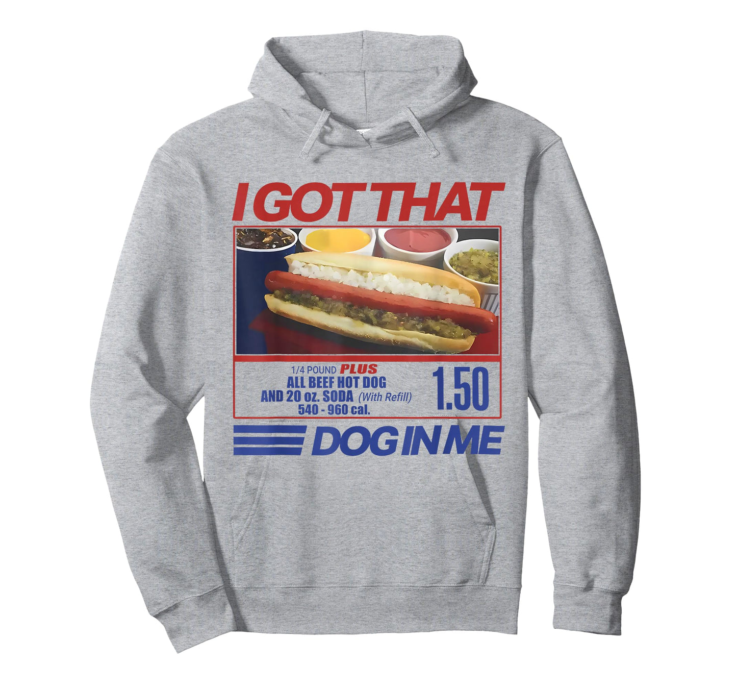 Retro Vintage I Got That Dog in Me Funny Hotdog Men Women T-Shirt