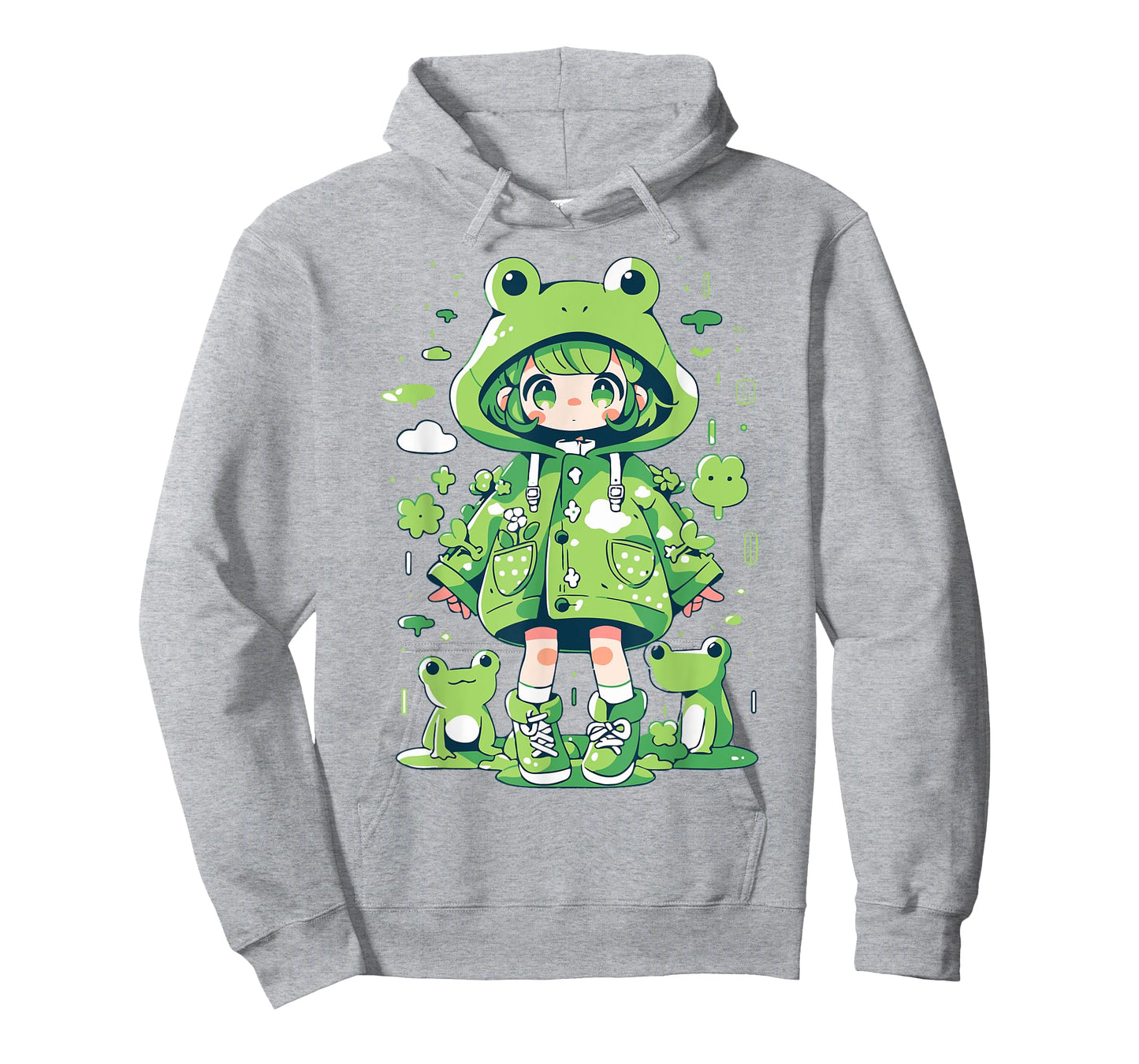 Kawaii Frog Girl | Decora Kei Anime Manga Harajuku Kidcore T-Shirt