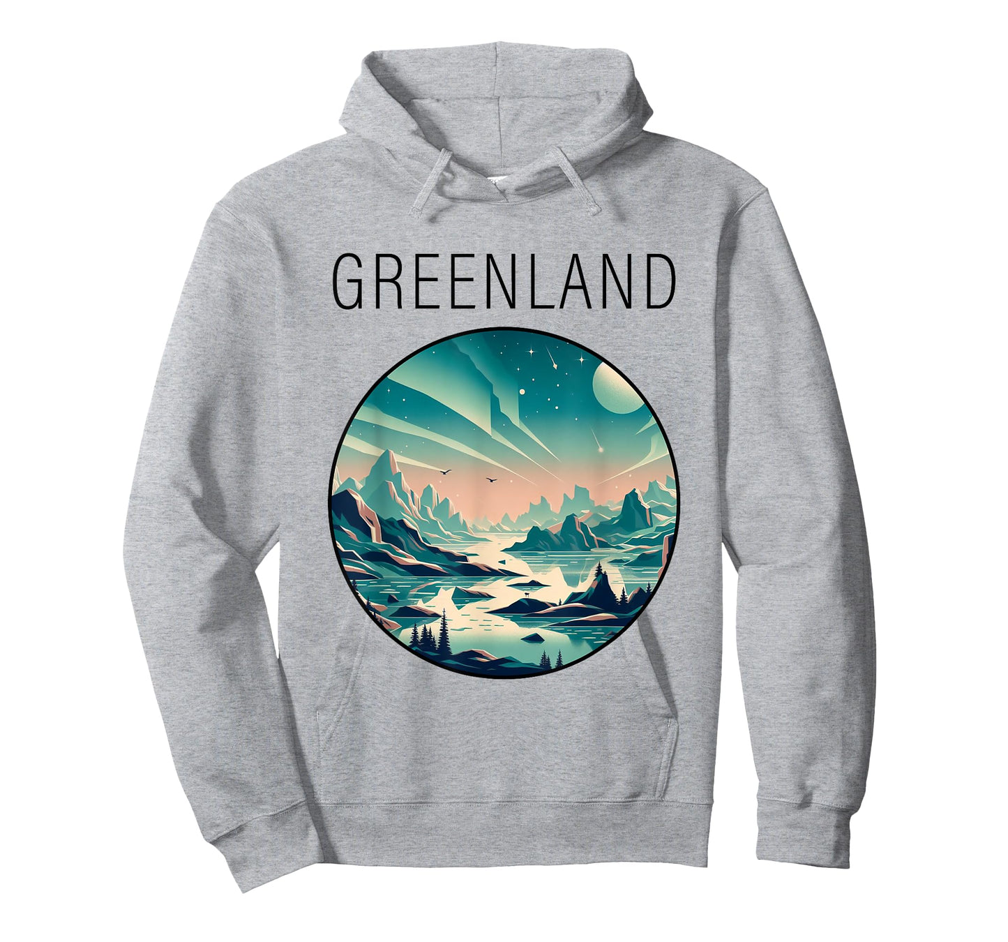 Greenland scenery Art Deco T-Shirt