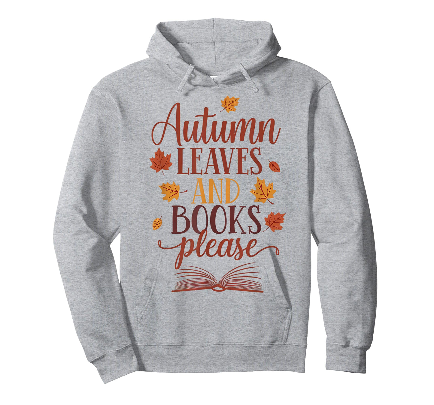 Autumn Leaves and Books Please - Cozy Vintage Fall Design T-Shirt