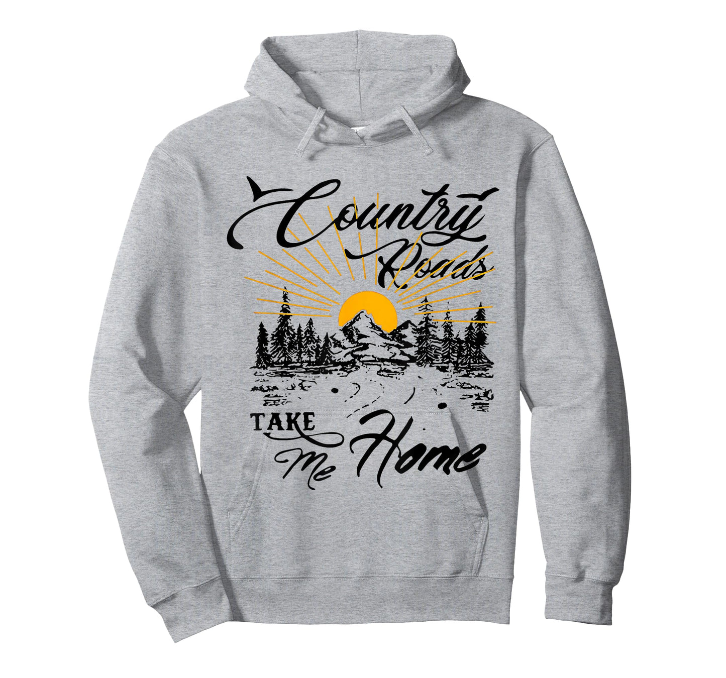 Retro Vintage Sunshine Country Roads Take Me Home Quote T-Shirt