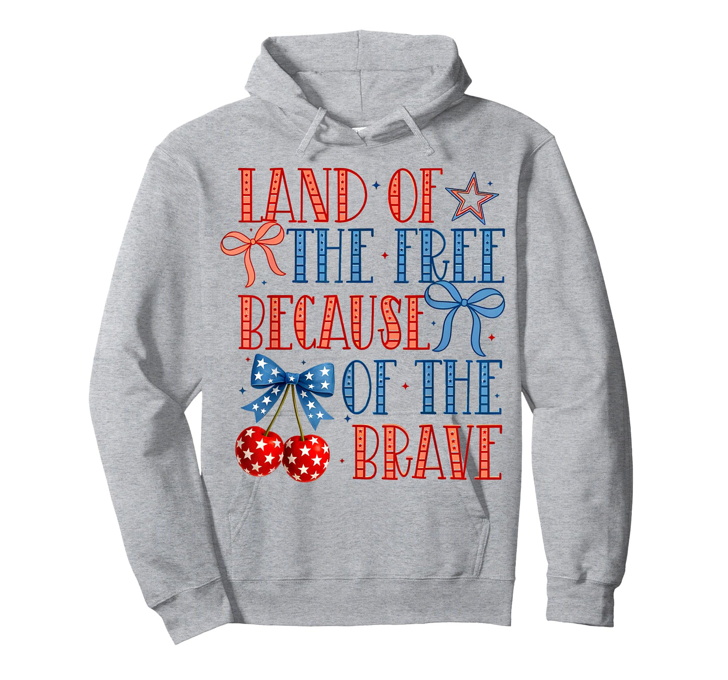 Land Of The Free Because Of The Brave Coquette Bow 4th July T-Shirt