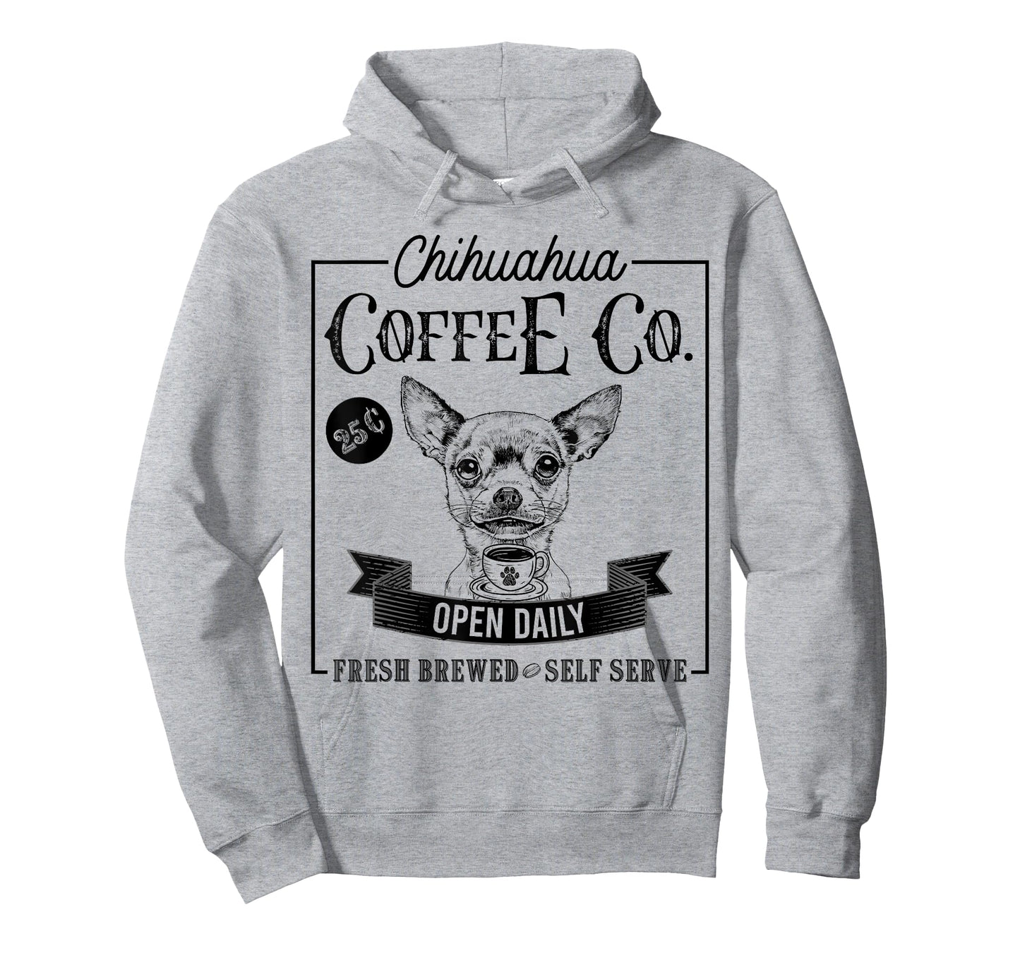Retro Chihuahua Coffee Funny Dog Mom Coffee Lover Men Women Kids T-Shirt