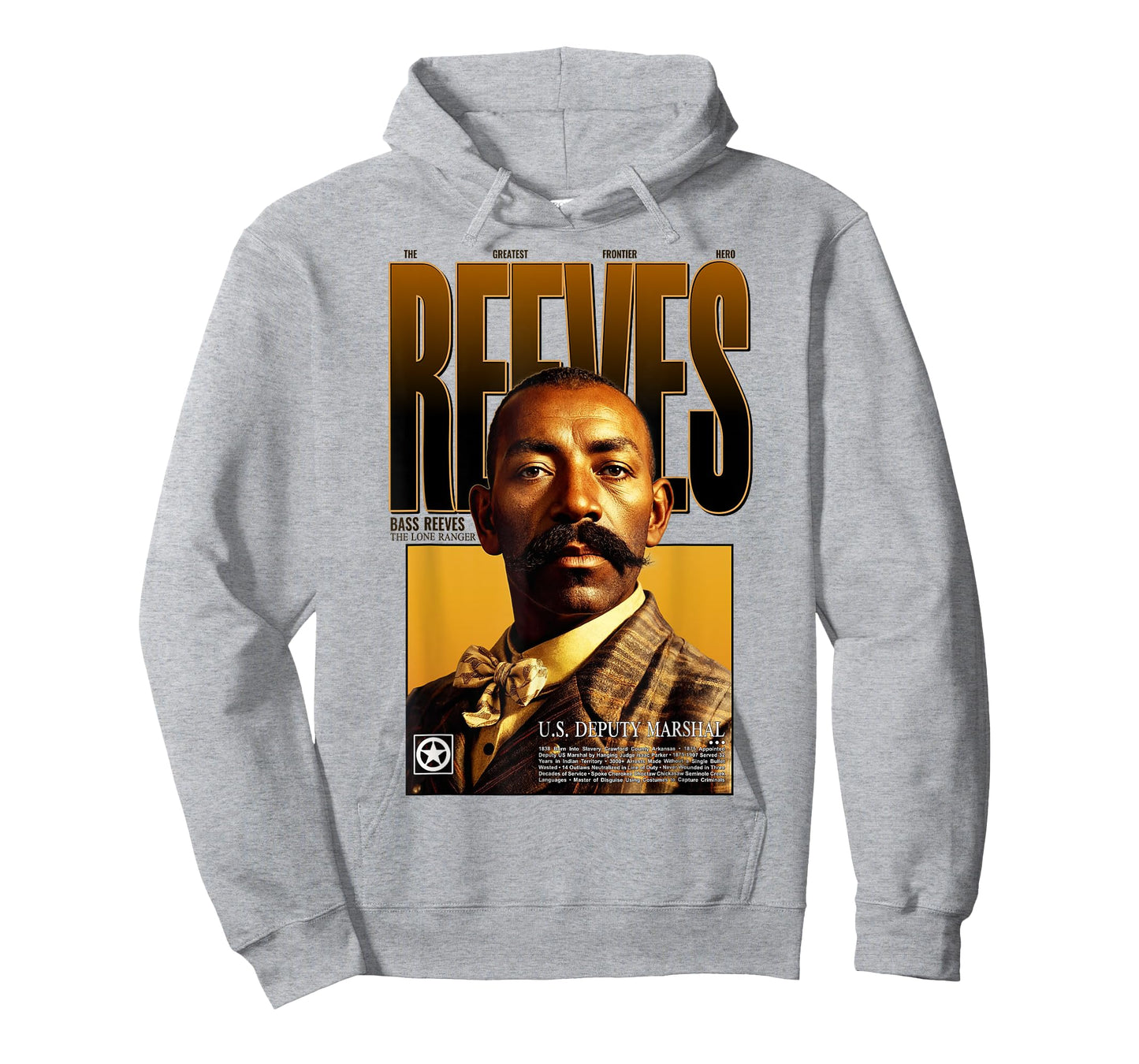 Bass Reeves Western Lawman African American Black Icon T-Shirt