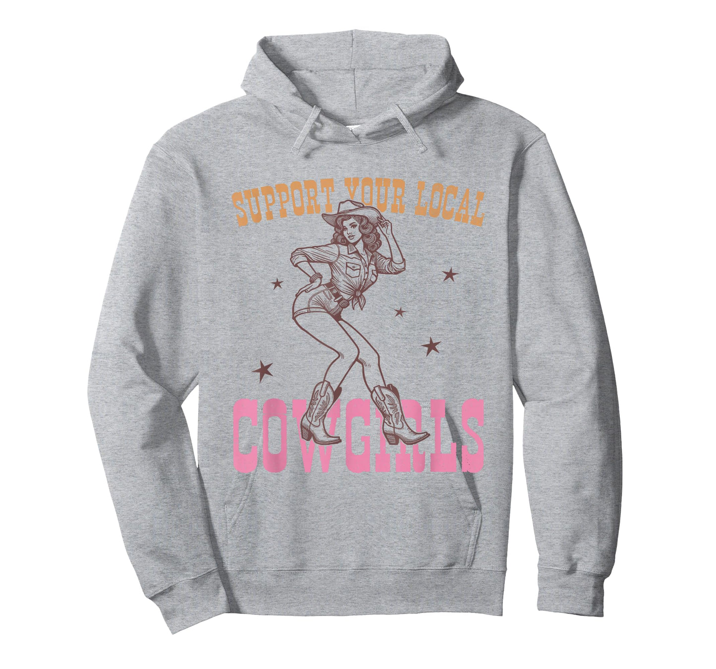 Western Country Graphic Support Your Local Cowgirls T-Shirt