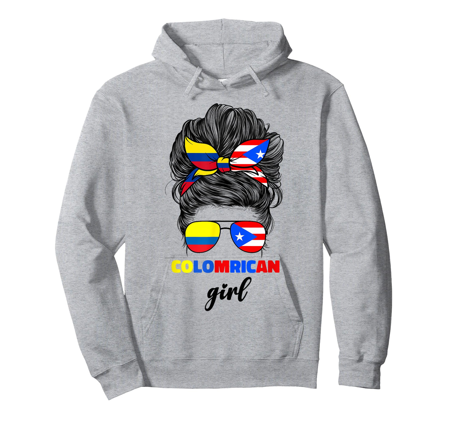 Colombian And Puerto Rican Rico Colombia Flag Girl For Women T-Shirt