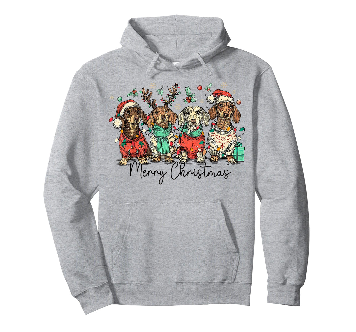 Merry Christmas Dachshund Dog Xmas Holiday Pet Lover T-Shirt