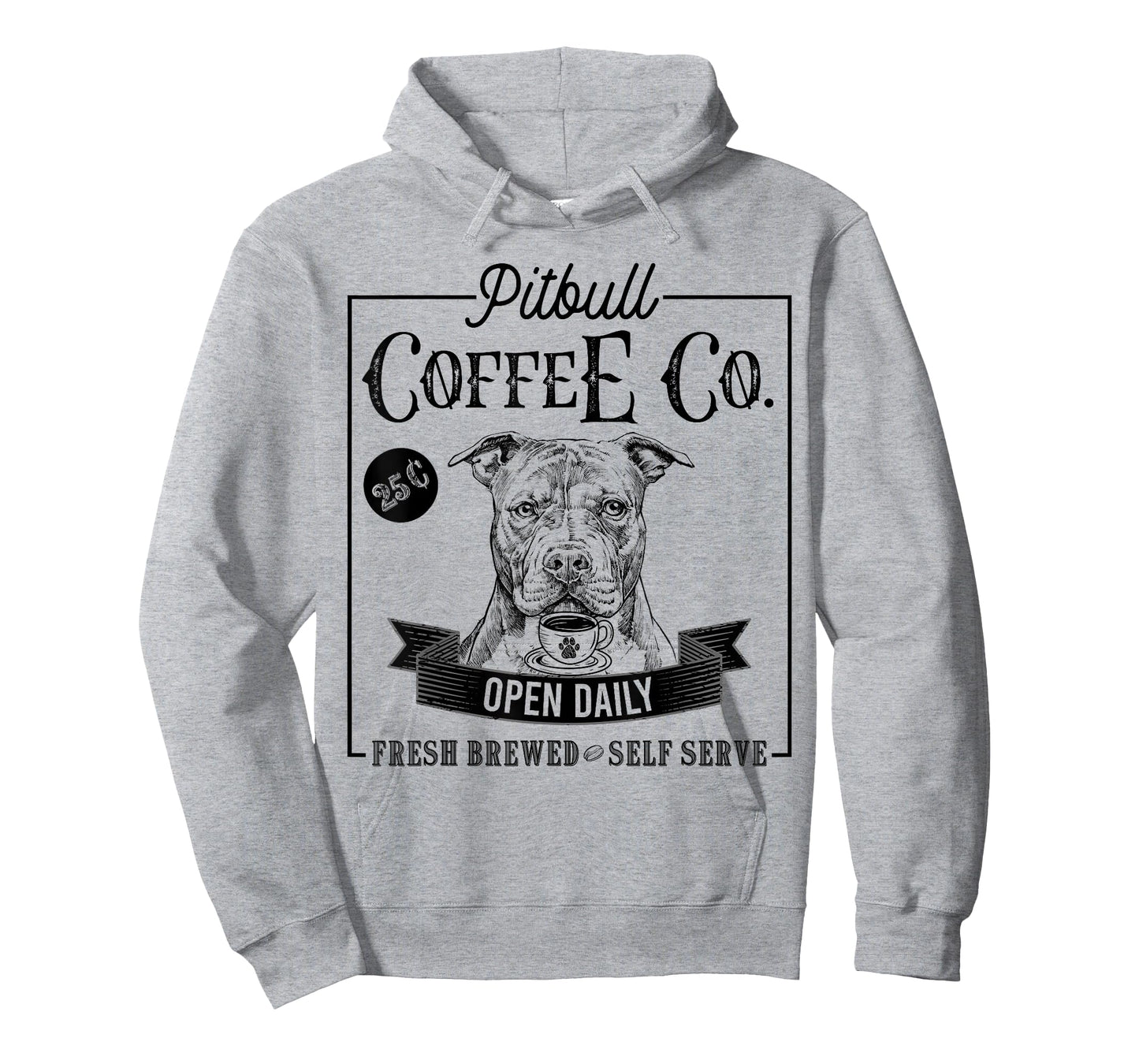 Retro Pit Bull Coffee Funny Dog Pittie Mom Coffee Lover T-Shirt