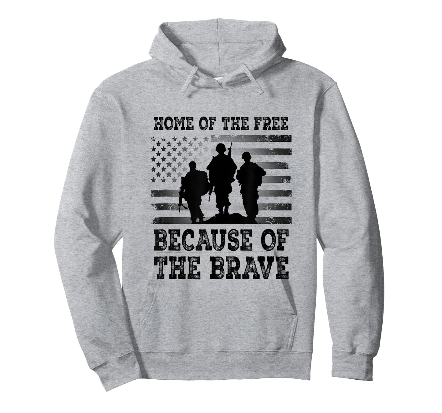 Home of The Free Brave U.S. Soldiers Flag Tribute T-Shirt