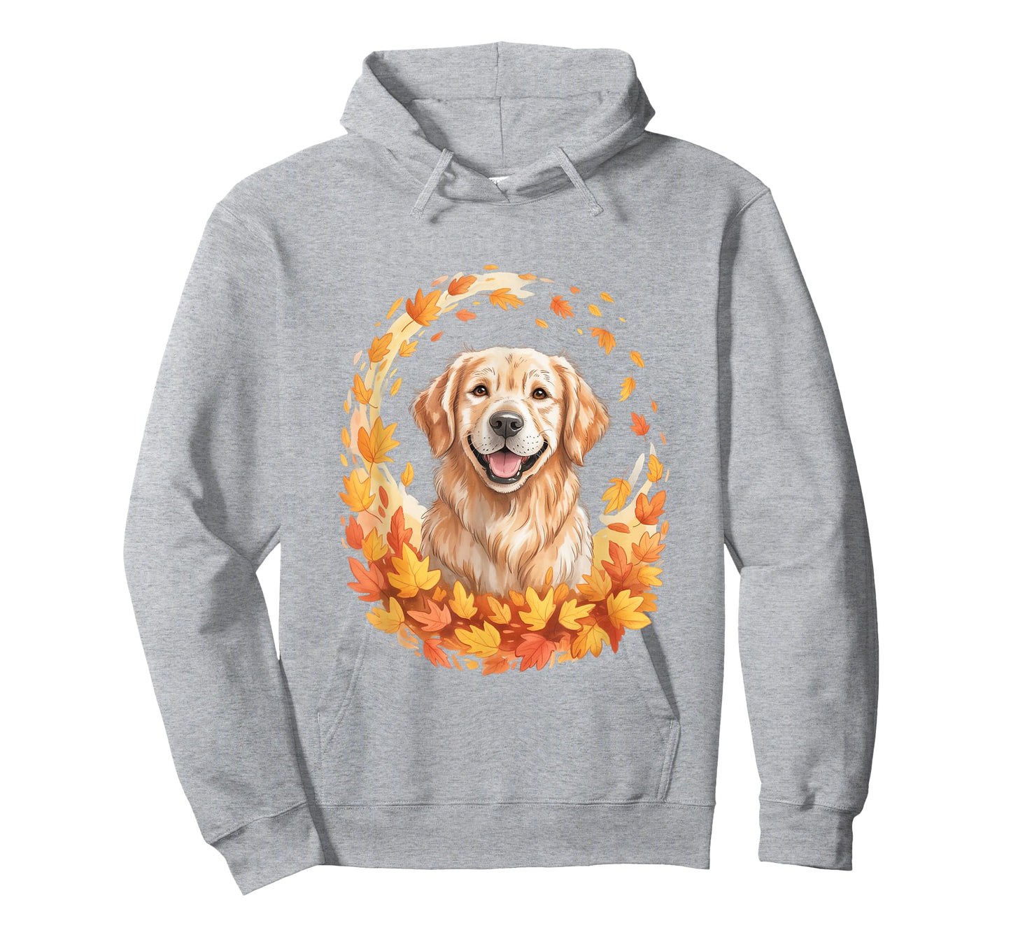 Golden Retriever Autumn Leaves for Dog Lovers T-Shirt